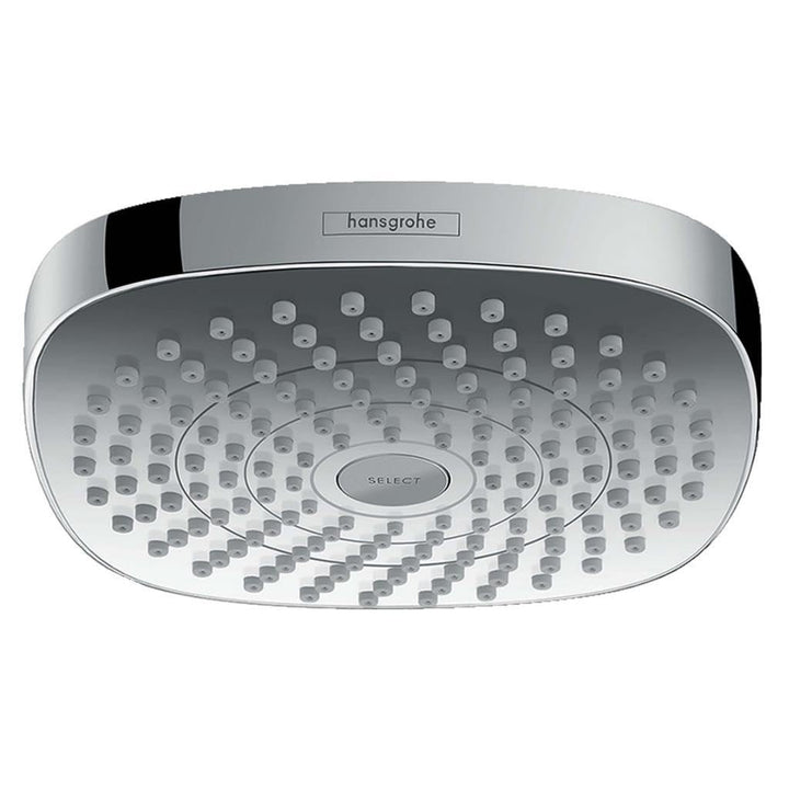 hansgrohe Croma Select E 180 Duschkopf, Kopfbrause mit 2 Strahlarten, Chrom 2 Strahlarten Chrom, 2 S