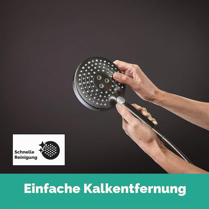 hansgrohe Raindance Select S - Duschkopf, Handbrause mit 3 Strahlarten (inkl. PowderRain), runde Dus