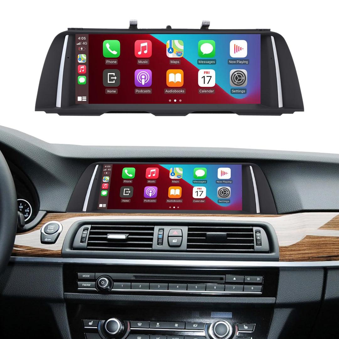 Ninetom 10,25'' Car Radio, Apple CarPlay/Android Auto/Mirrorlink/GPS für 2012-2016 BMW 5 Series F10/