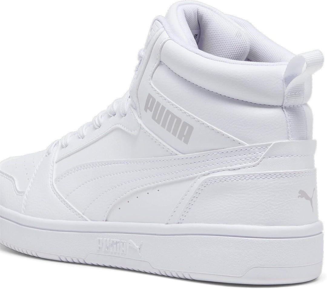 Puma Unisex Rebound V6Sneaker 41 EU Puma White Puma White Cool Light Gray, 41 EU Puma White Puma Whi