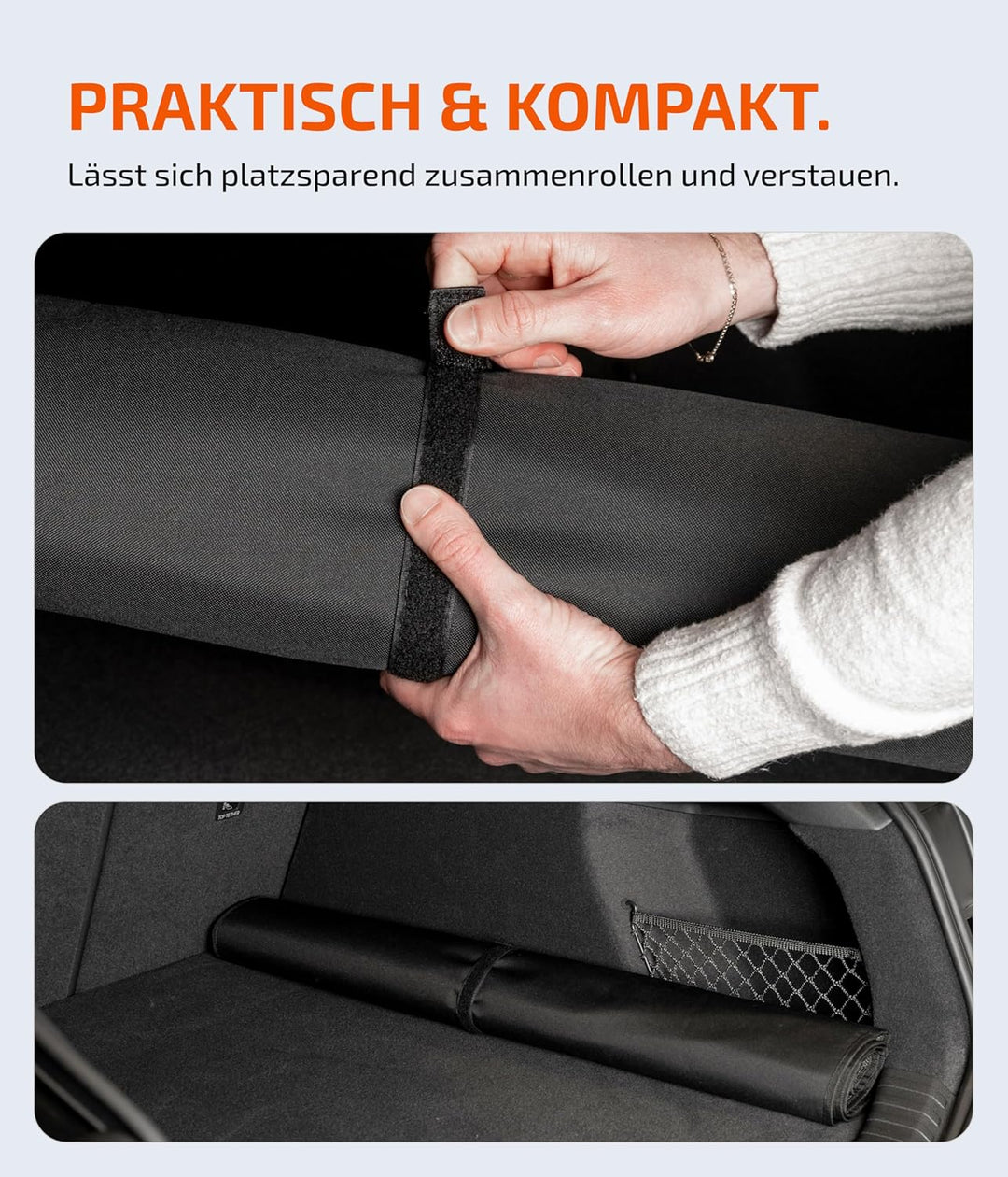 LIONSTRONG® Ladekantenschutz Kofferraum [GEPOLSTERT & WASSERDICHT] – Universelle Schutzmatte geeigne