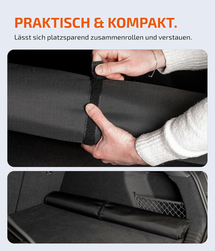 LIONSTRONG® Ladekantenschutz Kofferraum [GEPOLSTERT & WASSERDICHT] – Universelle Schutzmatte geeigne