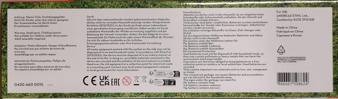 Stihl Rasentrimmer mit Spielzeug
