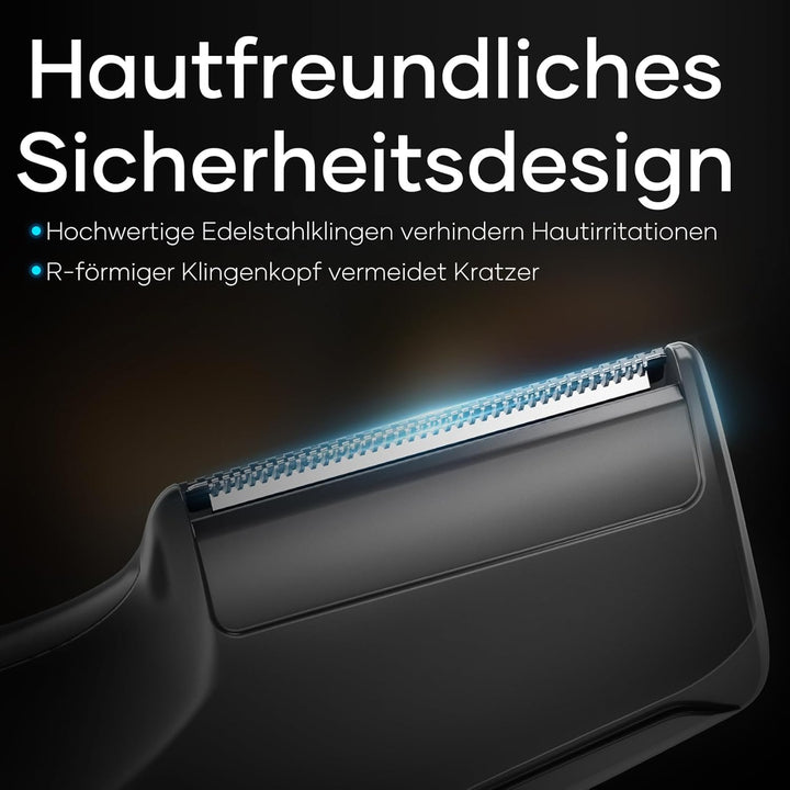 Kensen V-förmig Herren Intimrasierer Wasserdicht Körperrasierer Typ-C Nass Trocken Bodygroom für Bei