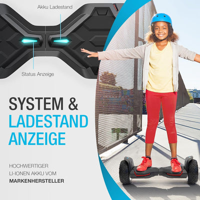 8.5" Premium Offroad SUV Hoverboard - Deutsche Qualitätsmarke - Bluewheel HX510 inkl. Kinder Sicherh