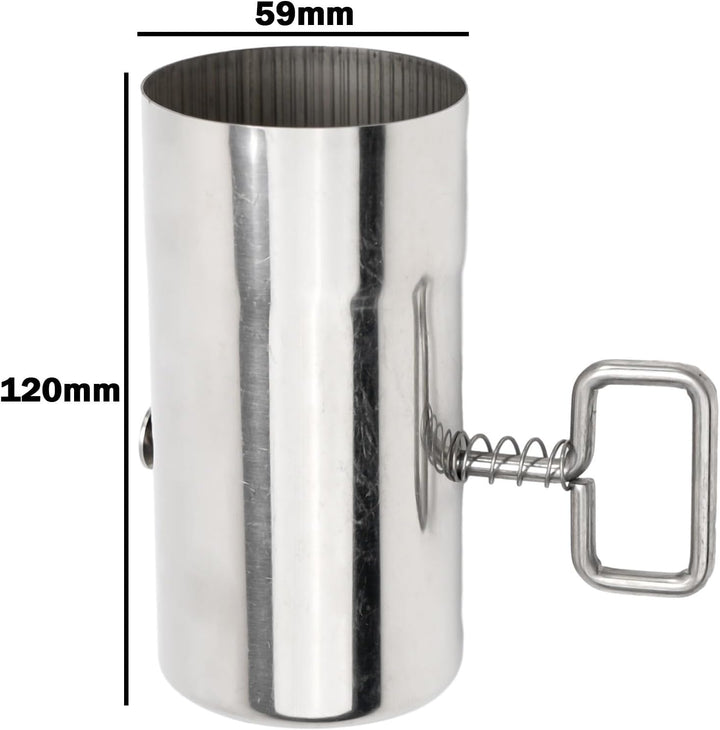 Ofenrohr für den Aussenbereich, 60 mm Edelstahl-Kaminrohr mit verstellbarem Dämpfer, Outdoor-Ofen, K