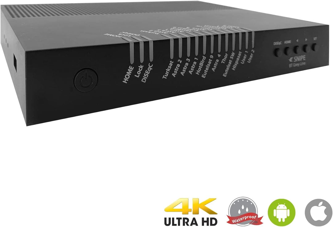 [Test: AUSGEZEICHNET*] Selfsat Snipe BT Grey Line Twin - automatische Camping Antenne incl. iOS/Andr