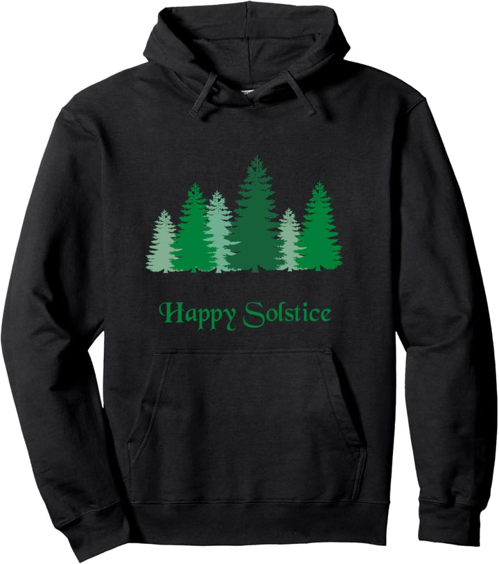 Sonnenwende Shirt Happy Solstice Winter Woods Solstice Pullover Hoodie