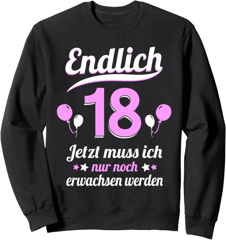 18. Geburtstag Junge Mädchen 18 Jahre 2006 Lustig Geschenk Sweatshirt