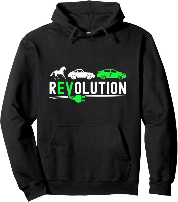 Revolution Elektromobilität Elektroauto Pullover Hoodie