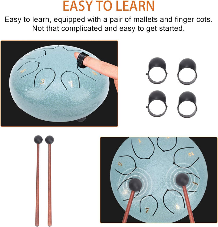 Tongue Drum, Ethereal Tongue Drum, mit Reisetasche für konfuzianische Riten Zen Tea Health