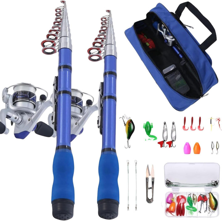BNTTEAM Mini Spinnen Angelrute & Rolle Combos Teleskop tragbare Hand Harte 99% Kohlefaser Meer Angel