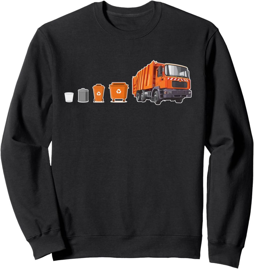 Müllmann Evolution Müllabfuhr Müllauto Müllfahrer Sweatshirt