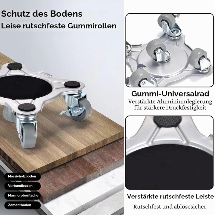 Möbelroller Transportroller, 1000kg Tragkraft Möbelheber Möbelbeweger rutschfeste Beschichtung Schwe