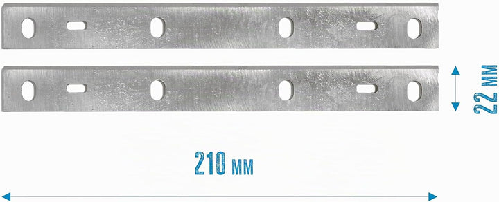 Güde 55138 Hobelmesser Paar zu GADH 200 (VE 2 Stück, Hobelmesser aus High Speed Steel) Silber