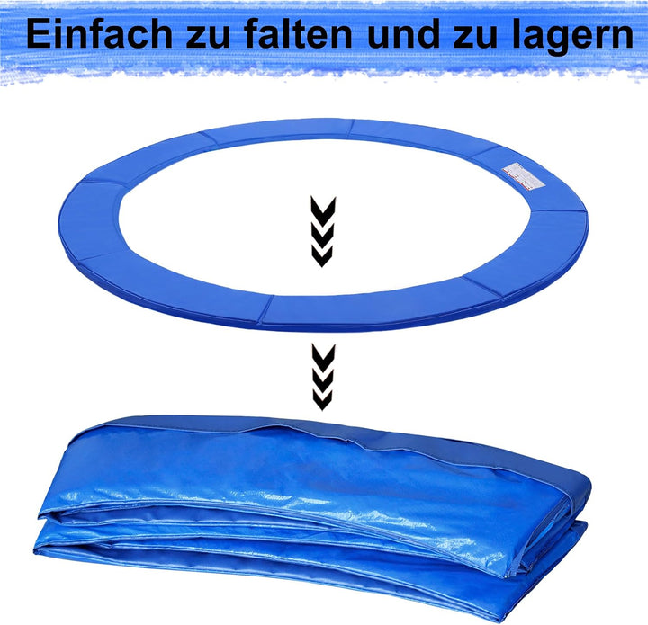 XMTECH Trampolin Randabdeckung Federabdeckung Randschutz UV-beständig | Gepolsterte Trampolin Federa