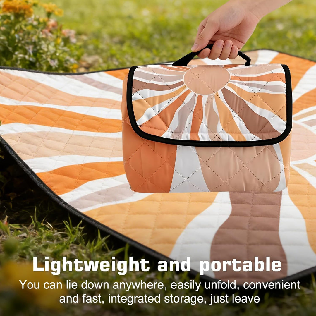 Picknickdecke, 200x200cm Faltbare Picnic Blanket, Waschbare Campingdecke, Leicht Zu Tragen Stranddec