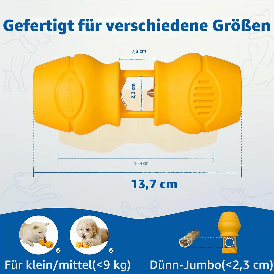 PetClan Chewise Bully Stick Halter – Sicherheit &amp; Robustes Design, BPA-frei, Sicherer Ochsenziemer-H
