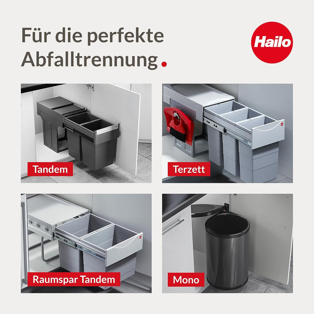 Hailo 3666111 Abfallsammler TA Swing 30.2/31 für Schränke ab 300 mm Breite mit