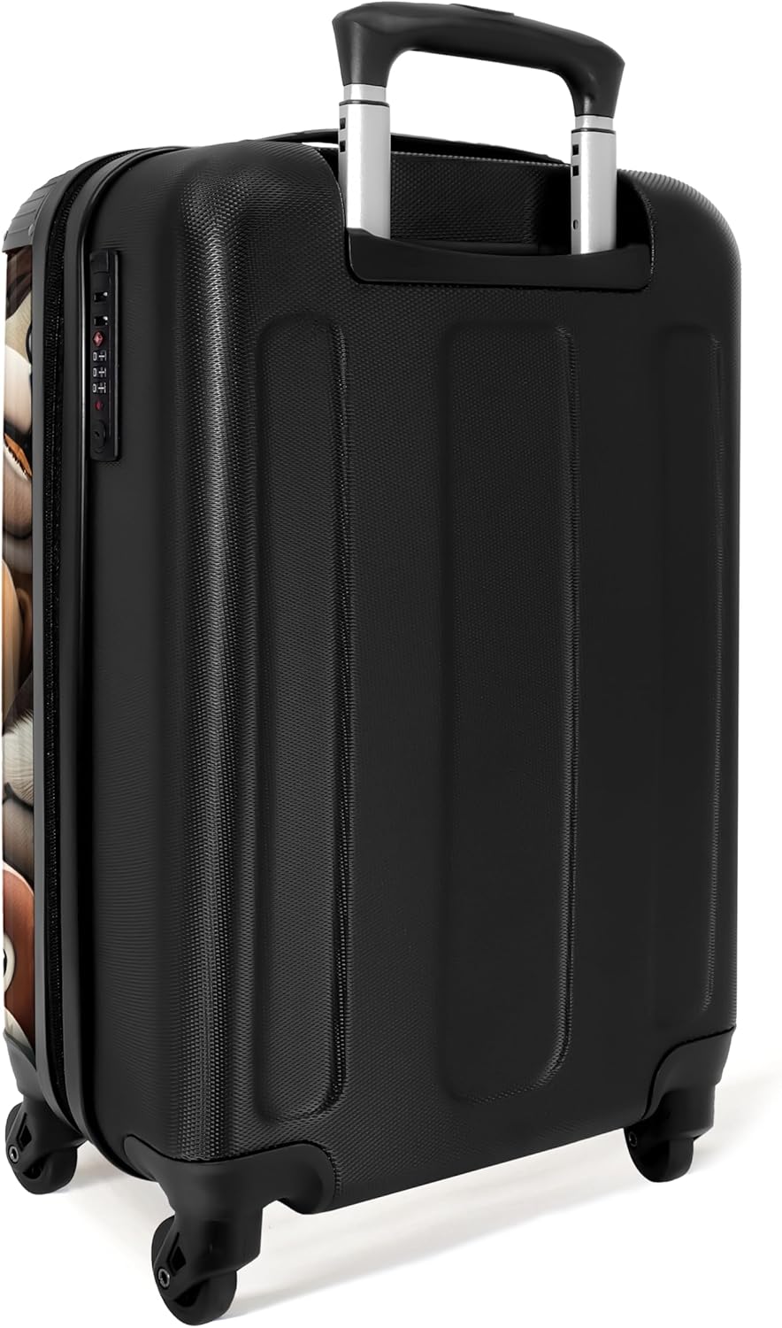 NoBoringSuitcases.com® Kinderkoffer Kindertrolley Koffer, Reisetrolley - Hund - Tiere - Muster - Bra