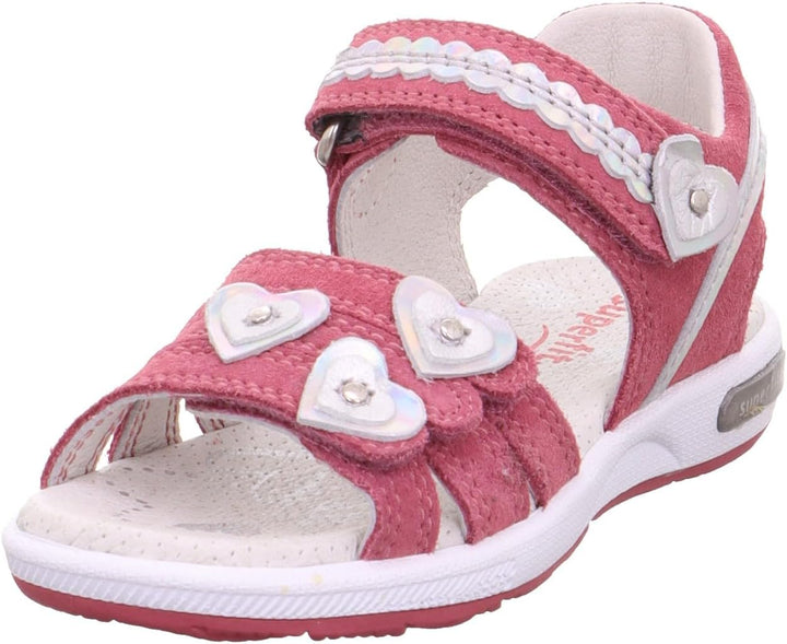 Superfit Mädchen Emily Sandalen 25 EU Pink Silber 5500, 25 EU Pink Silber 5500