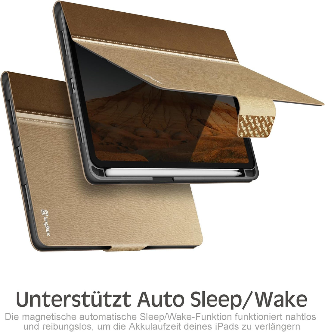 KingBlanc Hülle für iPad mini 7 (A17 Pro), iPad mini 7./6. Generation (2024/2021 8,3 Zoll) mit Penci
