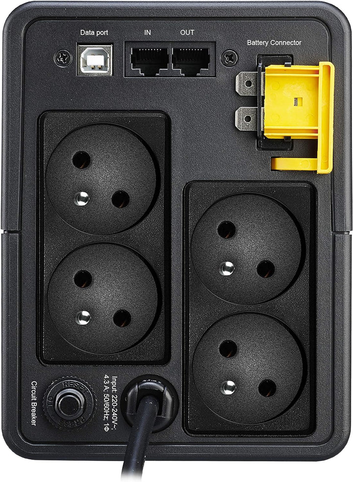 APC BX950MI-FR uninterruptible Power Supply (UPS) Line-Interactive 0.95 kVA 520 W 4 AC Outlet(s) Ste
