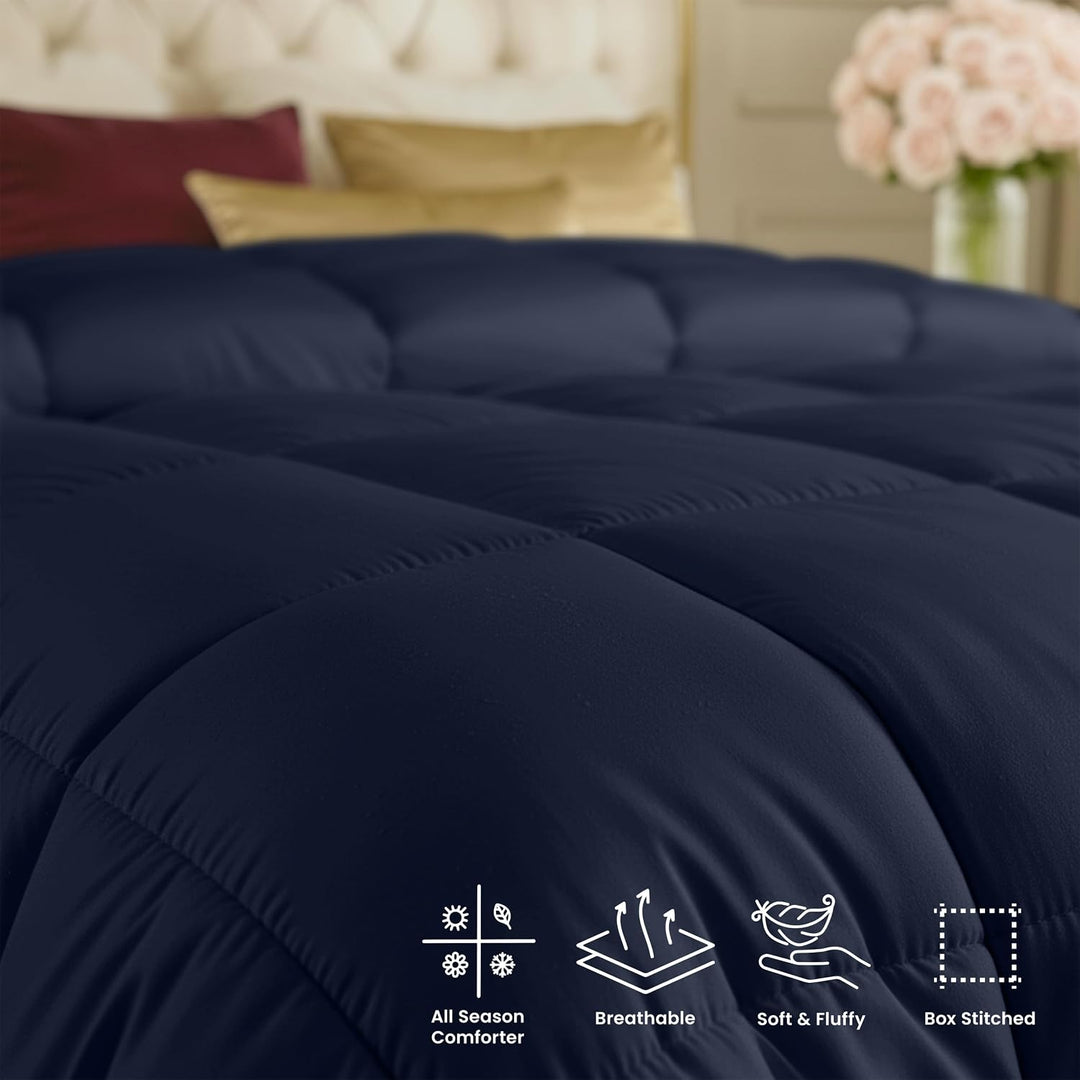Utopia Bedding All Season 250 GSM Comforter - Soft Down Alternative Comforter - Plush Siliconized Fi