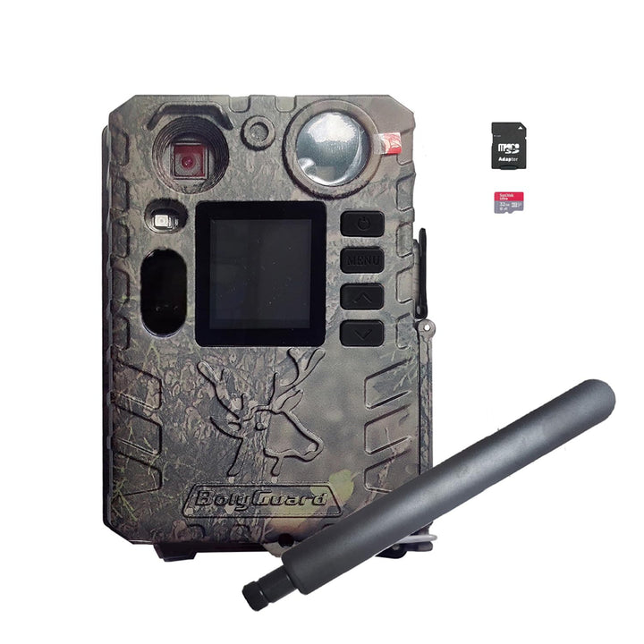 Jagdkamera BG410-MS 4G 37MP 4K Wildkamera, Mobilfunk-Übertragung, Tarnmuster-Gehäuse, Fotosendung pe
