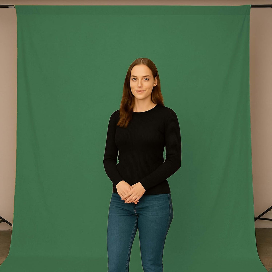 Walimex Stoffhintergrund 2,85 x 6 m, smaragd grün, smaragd