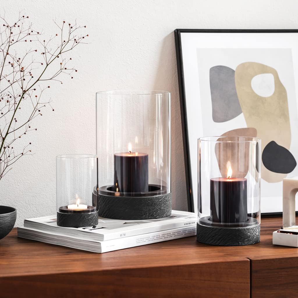 Villeroy & Boch – Manufacture Rock Home Windlicht Grösse L, 15x15x24,5 cm, schwarz Windlicht Grösse
