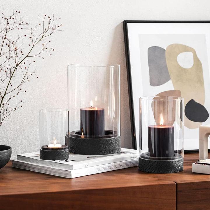 Villeroy & Boch – Manufacture Rock Home Windlicht Grösse L, 15x15x24,5 cm, schwarz Windlicht Grösse