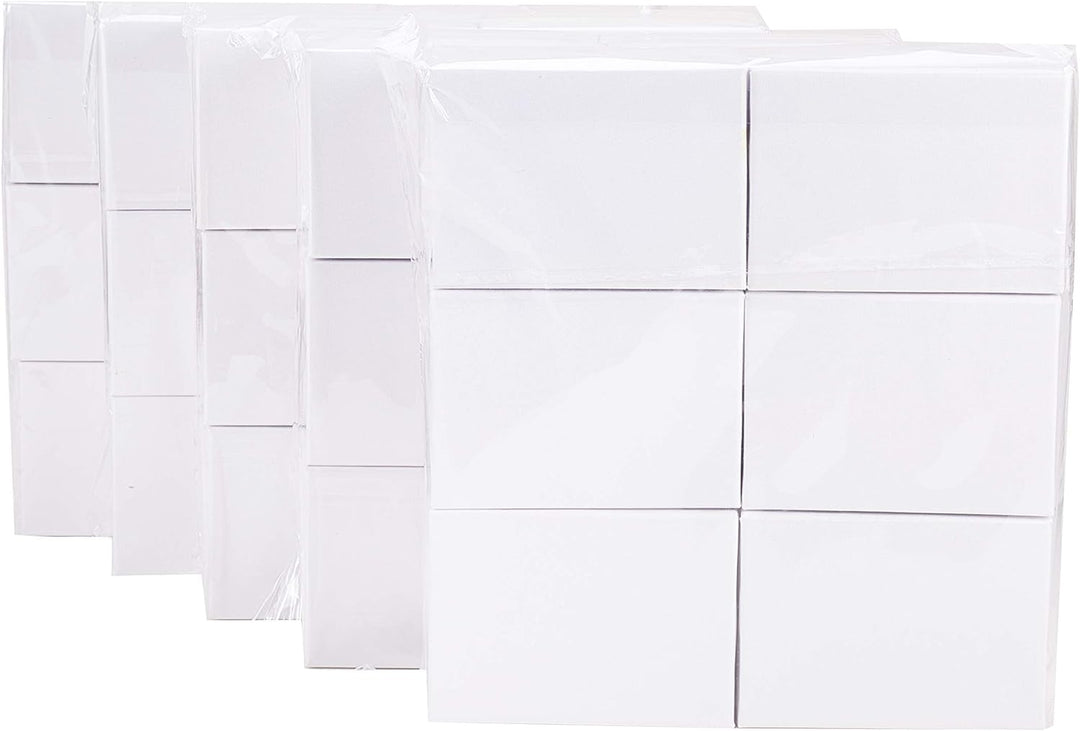 nbeads 60 Stück Weiss Karton Schmuck Box Rechteck Pappschachteln Schmuckschatulle Verpackung Box mit