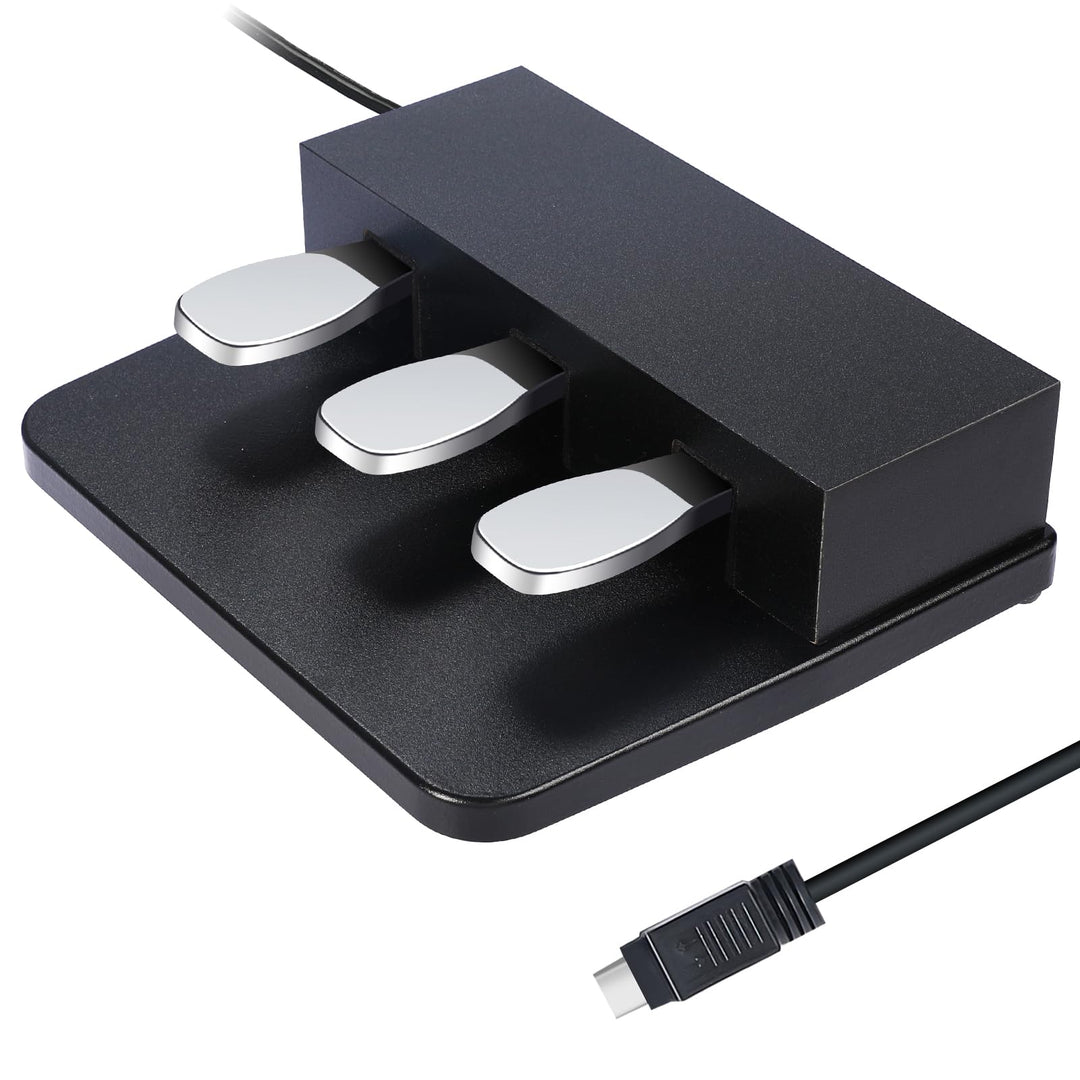 ATNEDCVH 3-Pedal für digitales Keyboard-Piano, 3 Pedaleinheit, kompatibel für Roland FP30 FP30X E-Pi