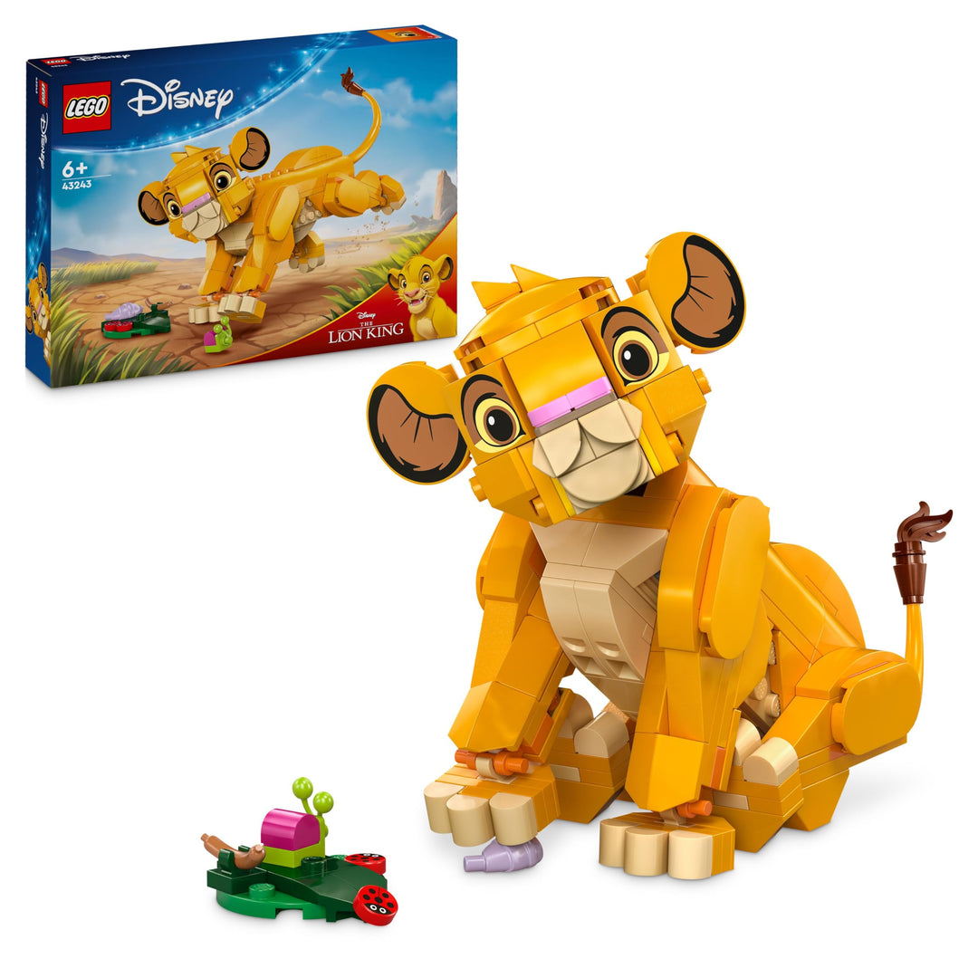 LEGO, Disney Simba, das Löwenjunge des Königs, Bauspielzeug für Kinder, Fantasy-Spielset mit Löwenfi