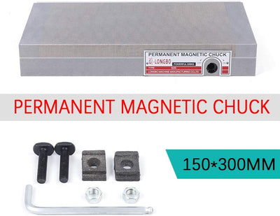 Futchoy 150x300mm Magnetspannplatte Magnetfutter Permanente Magnet Spannplatten Permanente Klemmplat