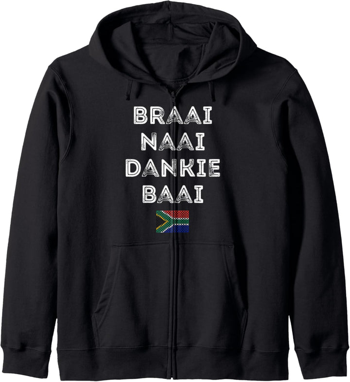 Braai Naai Dankie Baai Südafrika Afrikaans Lustig Kapuzenjacke