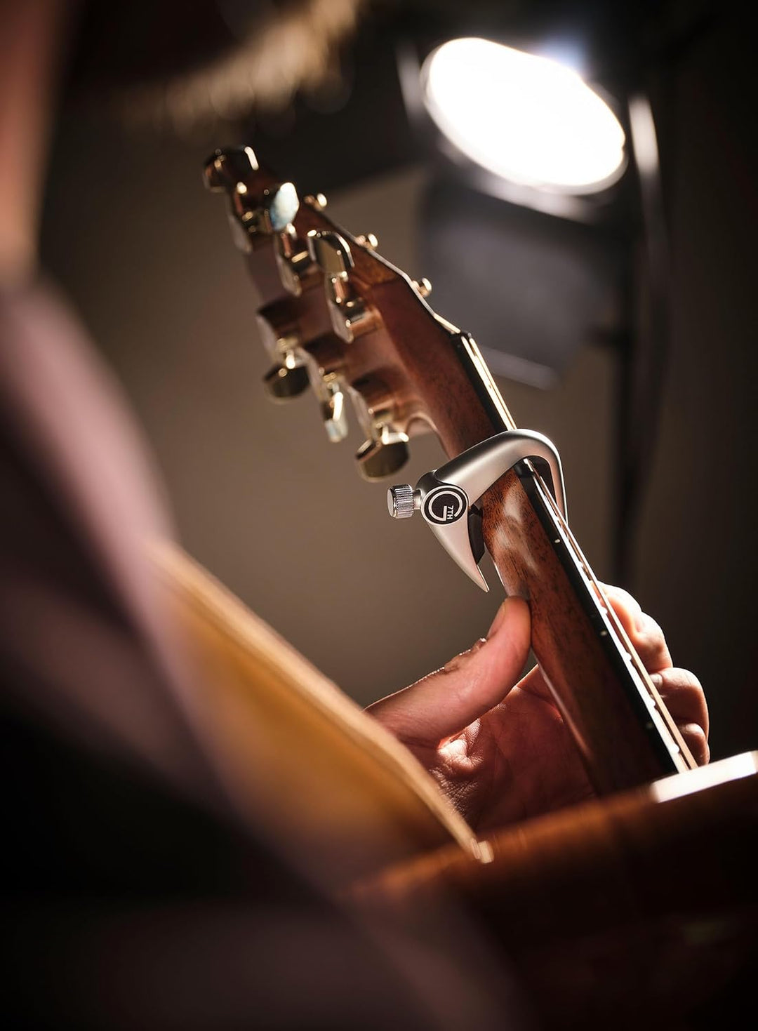 G7th C31010 Newport Capo Acoustic silver Newport, Western-/Akustikgitarre silber Single, Newport, We