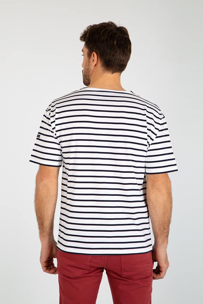 Armor Lux Herren T-Shirt, Weiss (400 Blanc/Navire)