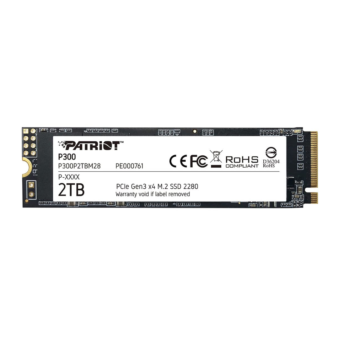 Patriot P300 M.2 PCIe Gen 3x4 2 TB SSD 2 TB Single
