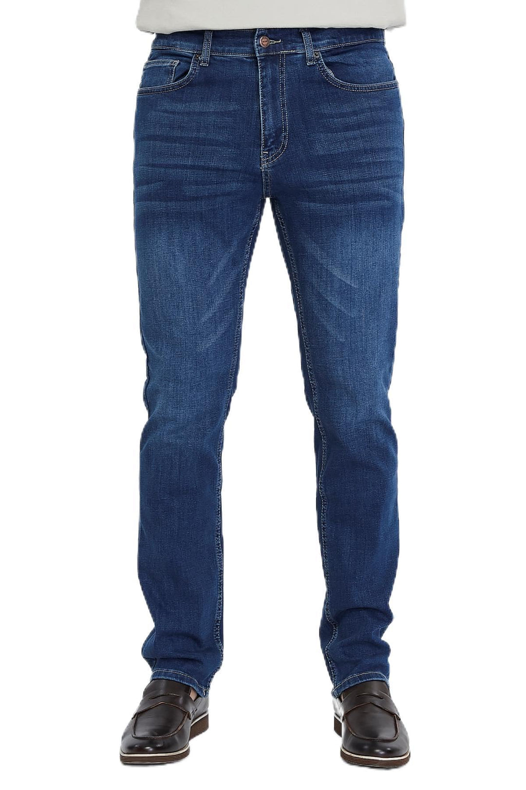 CEDY DENIM - Herren Jeans Regular Fit, Stretch Jeanshose, Herren High Waist, Straight Cut, Basic Was