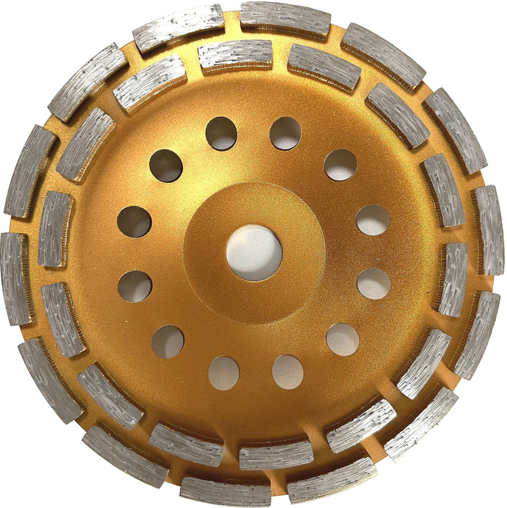 Diamantschleifteller Schleifscheiben Ø 180 mm 22.23mm Loch mit Doppel Zahn Doppel Zahn DM 180 mm, Do