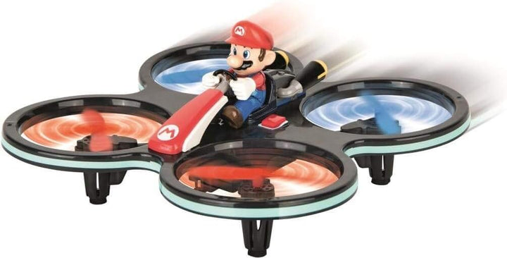 Carrera 370503024 RC Mini Mario-Copter, Rot/Schwarz │ Ferngesteuerter Elektro-Helikopter für drinnen