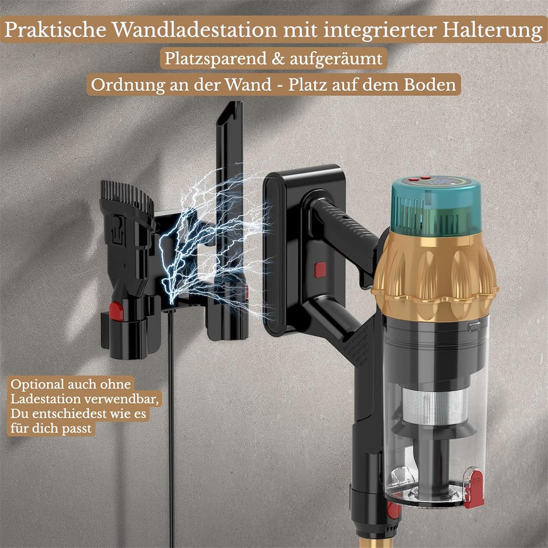 45000Pa/650W/80Min/300 qm Akkustaubsauger Kabellos, Milben Aufsatz, Akku Staubsauger Super Leise, Ak