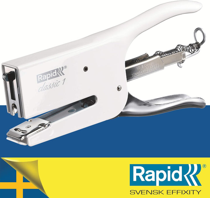 Rapid Retro Classic K1 Stapling Pliers for 26/6 and 26/8+ Staples - Coconut Kiss ohne Zubehör weiss,