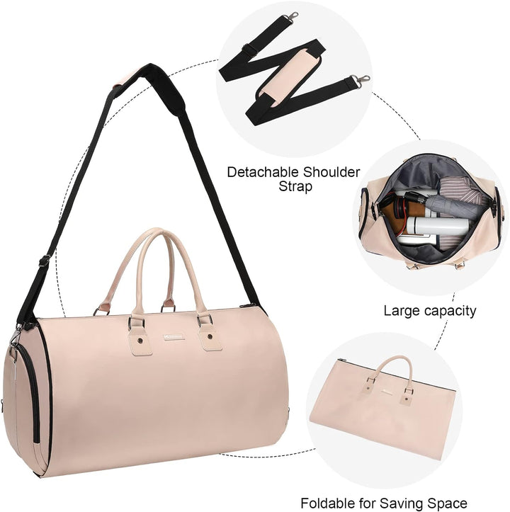 Modoker Wandelbare Kleidersäcke für Reisen, Handgepäck für Damen und Herren, Weekender – 2 in 1 häng
