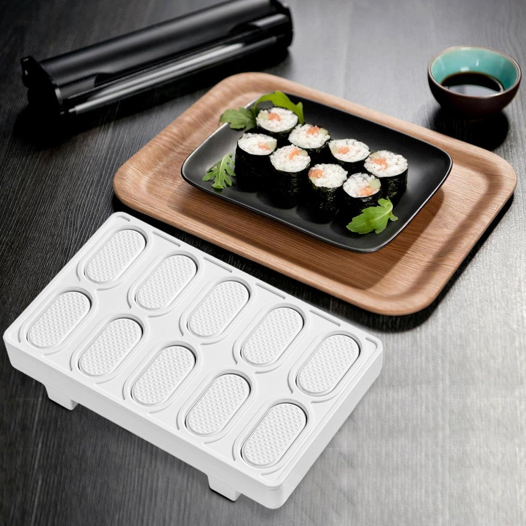 Sushi-Reisform, rechteckige Nigiri-Reiskugelform, 10-in-1 Mini-japanische Onigiri-Sushi-Form, rechte