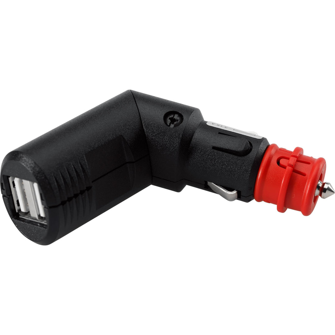 SW-MOTECH USB-Doppel-Ladebuchse mit Universalstecker für Zigarettenanzünder, KFZ-Steckd. 2x2100 mA.