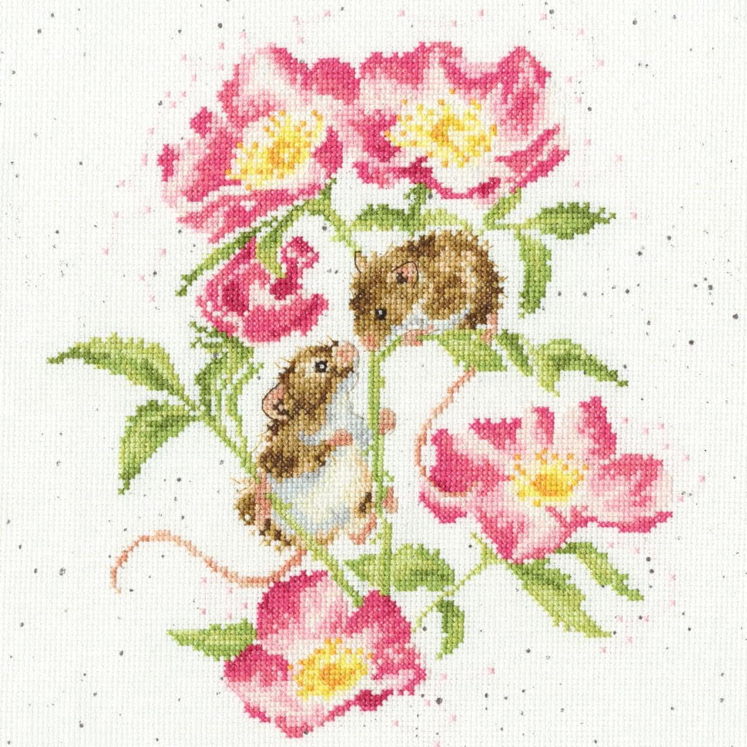 Bothy Threads Set mit Zählmuster Kleines Flüstern, multifarbig, 26x26cm
