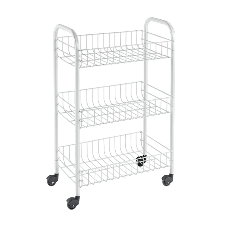 Metaltex Allzweckwagen 3-Etagen, Metall, Weiss, 41 x 23 x 63 cm, 1 Einheiten Weiss 41 x 23 x 63 cm,
